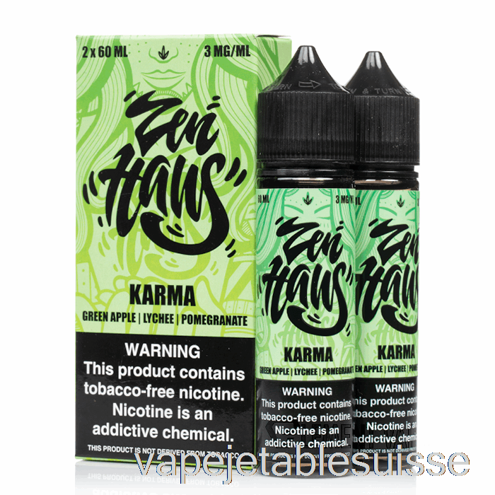 Vape Suisse Karma - Zen Haus - 120ml 3mg